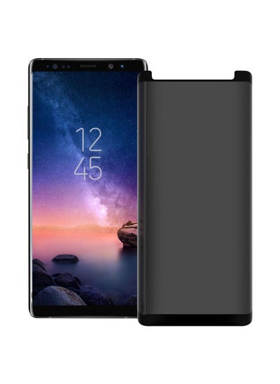 Buy Privacy Screen Protector Anti Spy 9H Hardness Tempered Glass Film Case Friendly Bubble Free For Samsung Galaxy Note 8/9 (Black) in Egypt