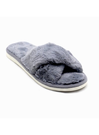 Buy Women's Home Slippers | Memory Foam, Fuzzy, Soft and Warm Cozy Open Toe Fluffy Home Shoes | Non Slip Slippers for Women and Girls in UAE