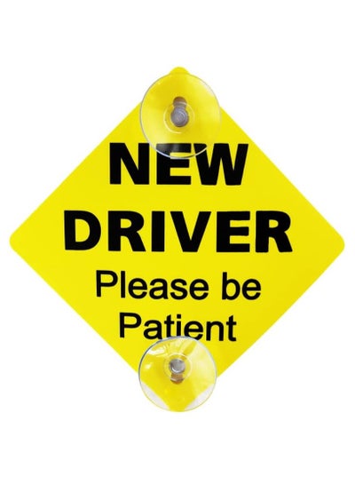 سعر New Driver Car Sign Please Be Patient Car Window Cling PVC Caution ...