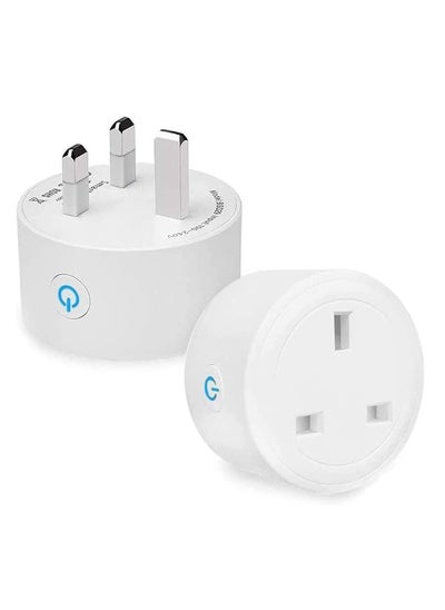 Buy WIFI Smart Plug in 16A Energy Monitoring WLAN Smart Plug Socket Work with Alexa, Echo, Google Home Mini Smart Outlet Remote and Voice Control No Hub Required. in UAE