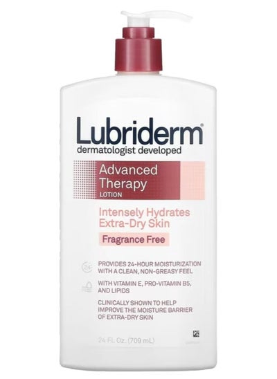 Buy Advanced Therapy Lotion Intensely Hydrates Extra-Dry Skin Fragrance Free -709ml in Saudi Arabia