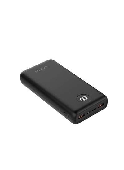 Buy Lazor Vogue 20000mAh Power Bank PB55 LED Power Level Display Black in UAE