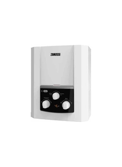 Buy gas water heater 6 liters white,digital screen, with adapter-without chimney in Egypt