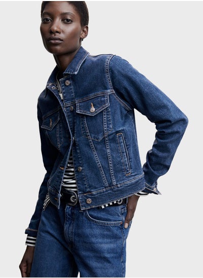 Buy Pocket Detail Denim Jacket in Saudi Arabia