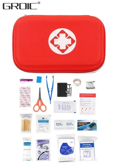 Buy 79PCS Personal First Aid Kit, Surviveware Survival First Aid Kit for Car Emergency Supplies Mini Compact Bag for Backpack, Basic Camping Essentials Survival Kit for Hiking Travel with Scissors in UAE