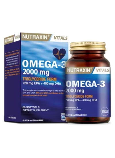 Buy Vitals Omega-3 2000Mg 60 Softgels in Saudi Arabia