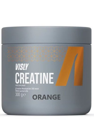 اشتري Creatine Monohydrate, Orange Flavor, Visly, 300g, 60 Ser في الامارات