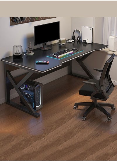 Buy Gaming Desk, Computer Table Simple Game Table, Office Desk Home Desk Student Writing Study Table, Black (120*60CM) in Saudi Arabia