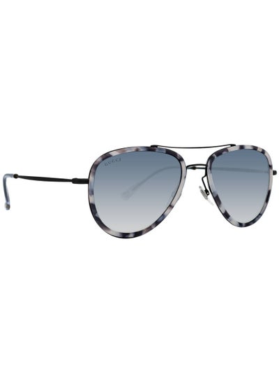 Buy Full Rim Aviator Men Sunglass - GG 2245/N/S H7WLG - Lens Size: 57 mm - Grey in Saudi Arabia