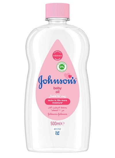 Buy JOHNSON'S Baby Oil 500ml – Leaves Skin Soft and Smooth – Ideal for Delicate Skin in UAE