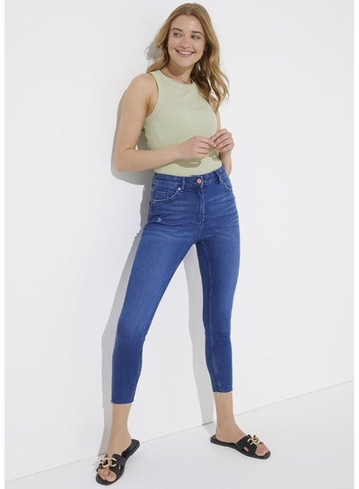 Buy Papaya Petite April Bright Blue Super Skinny Jeans in Egypt