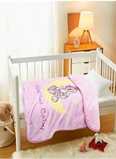 Buy Morano Baby Blanket Rose Color Material 100% Polyester Size 90 x 120 cm (Sleepy Time) in Egypt