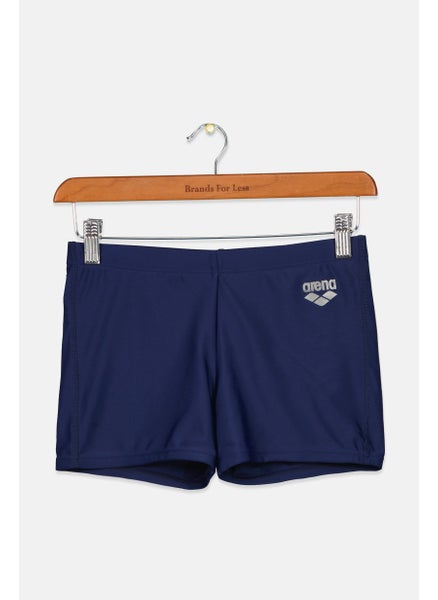 اشتري Men Brand Logo Swim Trunks, Navy Blue في السعودية