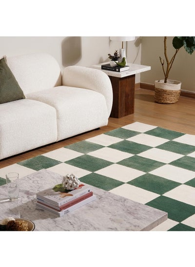 اشتري Morelos Microfiber Rug 200X290Cm - Green في الامارات