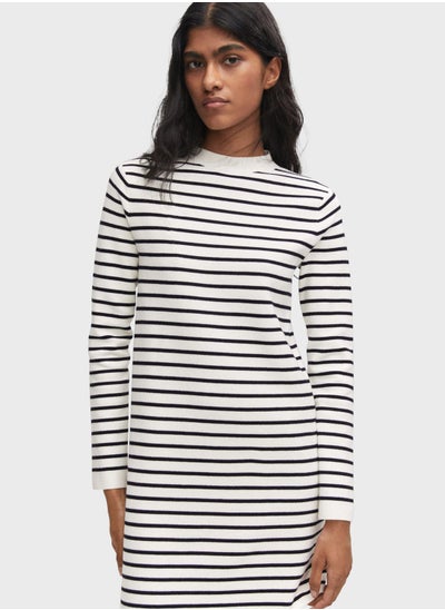 Buy Striped Knitted Dress in UAE