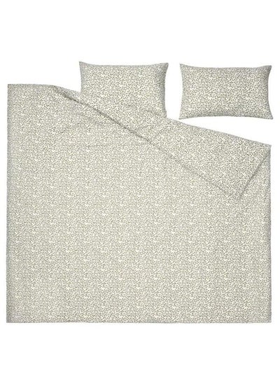 Buy Duvet Cover And 2 Pillowcases, White/Green, 240X220/50X80 Cm in Saudi Arabia