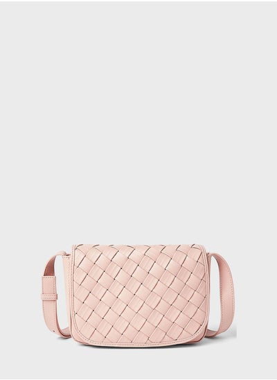 Buy Woven Crossbody Bag Misty Rose in UAE