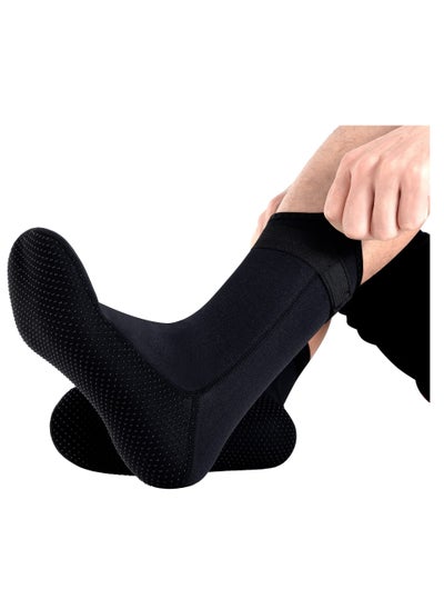 اشتري 3mm Neoprene Diving Socks, Surf Booties Dive Booties Dive Boots, Sand Socks for Beach Volleyball, Fin Socks, Canoeing and More Beach Water Sports, Water Socks for Women & Men（L） في السعودية