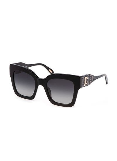 اشتري Women's Square Shape  Acetate Sunglasses SJC019V520700 - Lens Size: 52 Mm - Shiny Black في السعودية