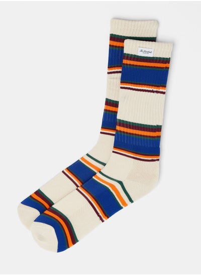 اشتري Contrast Stripe Socks في الامارات