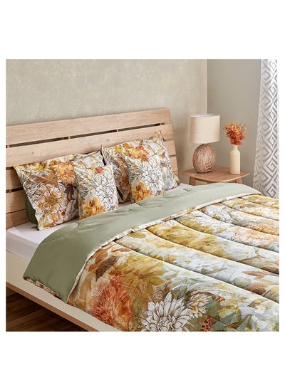 Buy Grand Affordables MaBelle Maison 5-Piece King Cotton Inger Monarch Comforter Set 240 x 220 cm in UAE