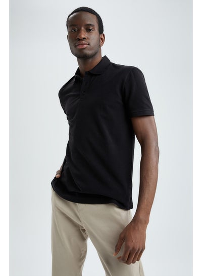 Buy Man Regular Fit Knitted Polo T-Shirt in Egypt