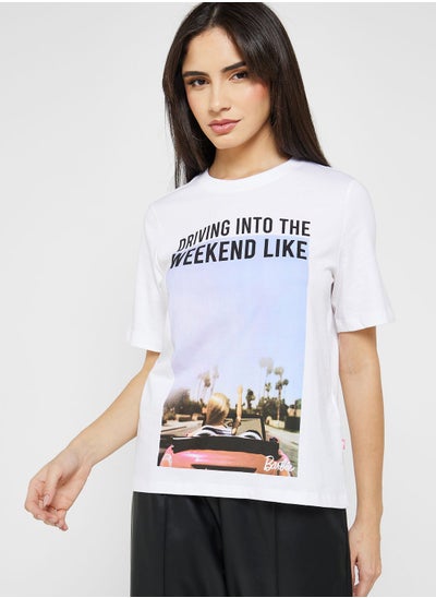 Buy Crew Neck Graphic T-Shirt in UAE