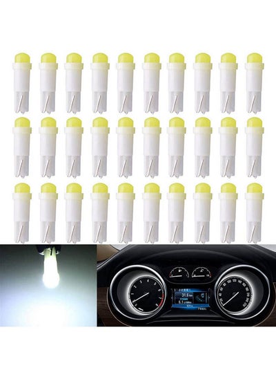 Buy 30-Pack T5 1 Smd 12V 20Lums Led Car Light Bulbs Dashboard Turn Signal Light in Egypt