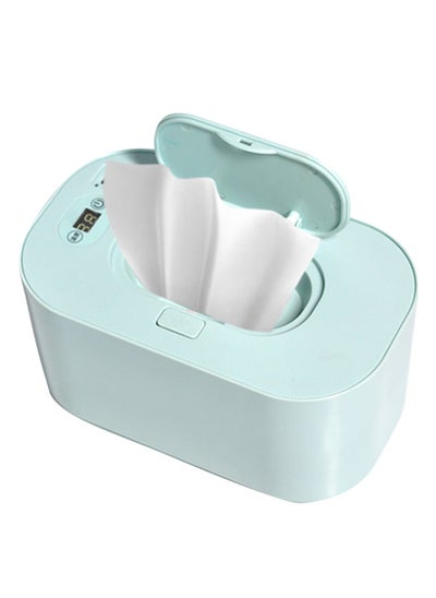 Buy Baby Wipe Warmer with Digital Display Warmer Dispenser USB Powered Green in Saudi Arabia