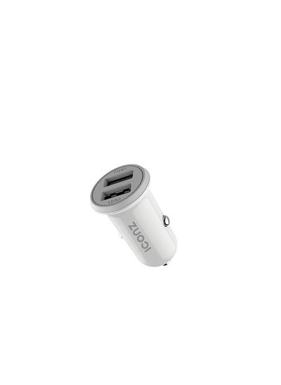 Buy Iconz DUAL OUTPUT  CAR CHARGER WHITE in Egypt