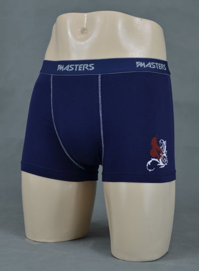 Buy Masters Underwear For Men Boxer Cotton Stretch - Navy Blue in Egypt