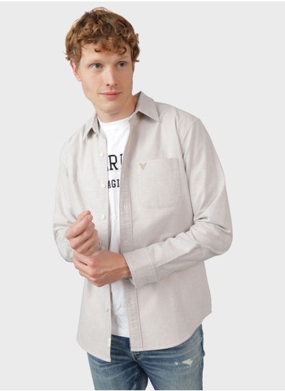 Buy Pocket Detail Regular Fit Shirt in Saudi Arabia