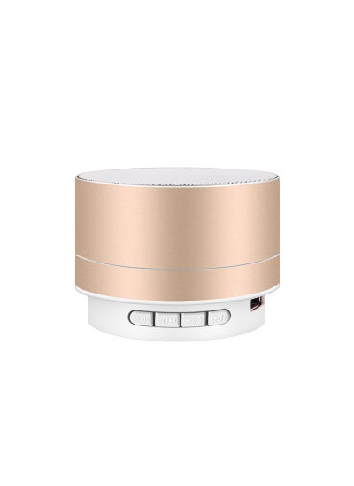 Buy Mini LED Bluetooth Speaker A10 Metal Memory CardA10 speaker gold A10 speaker gold in UAE