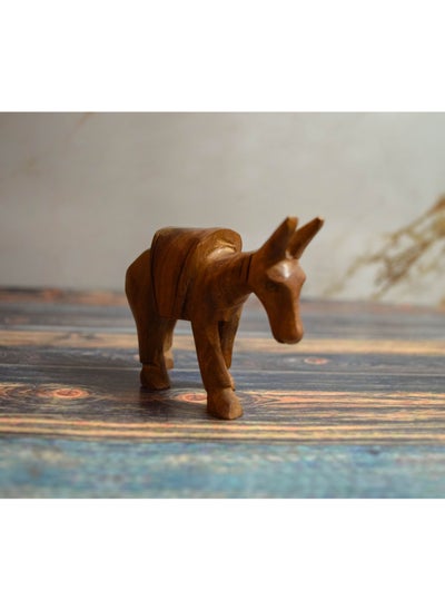 اشتري Donkey for toys or for decoration Natural carving Handmade في مصر