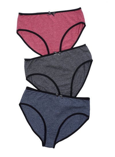 Buy Bundle OF Three Brief Smooth Cotton Hipster Panties in Egypt