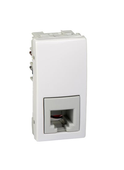 Buy Unica, 1 Telephone Socket, Rj11, 1 Module, White in Egypt