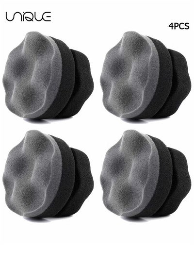 Buy 4 Pack Pro Tire Hex Grip Applicator Reusable Shine Dressing Pad Car Cleaning Supplies After Wash Cleaner for Vinyl Rubber Trim Accessories Wheel Rim，For Tire Detailing in UAE