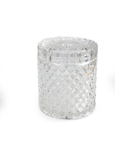 اشتري Candle Cup Jars with Lids Apothecary Bottles Apothecary Jars with Lids Delicate Candlestick Crystal Candy Jar Empty Candle Jars Containers with Lids Glass في الامارات