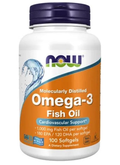 Buy Omega 3 Fish Oil 100 Softgels in Saudi Arabia