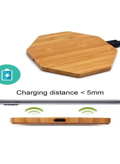 Buy Qi wireless charger compatible with Samsung / iPhone phones  input 5v/2a output5v/1a in Egypt