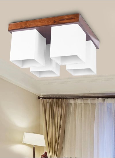 Buy Orita Wood Ceiling Lamp - 4 Lights in Egypt