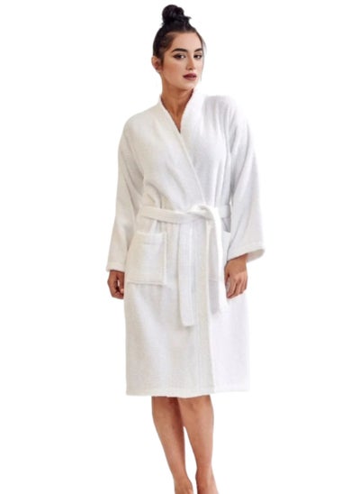 اشتري Soft Terry Bathrobe Free Sizes في الامارات