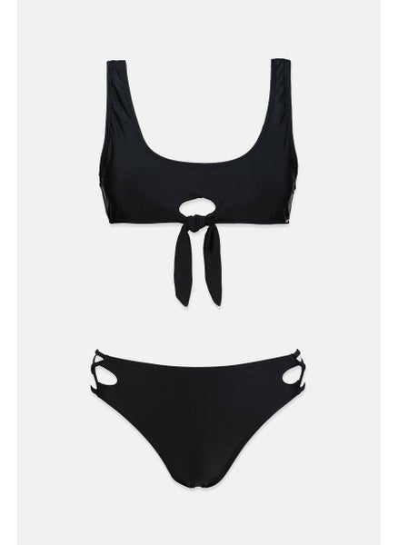 اشتري Women Padded Solid Bikini Set, Black في السعودية