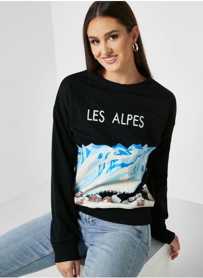 Buy Graphic Printed Sweatshirt in Saudi Arabia