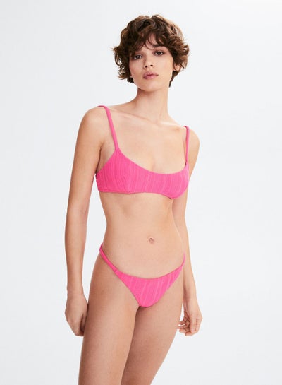 Buy Striped Textured Bikini Top in UAE