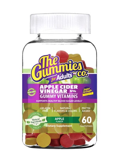 Buy Apple Cider Vinegar Gummy Adults - 60 Gummies in UAE