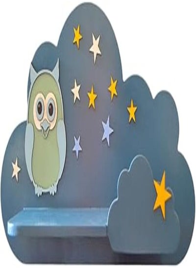 اشتري Momentum High-Quality Cloud Shelf with Puma and Stars Design, 29 cm x 54 cm Size, Petroleum في مصر