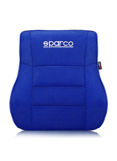 Buy Sparco Lumbar Support Blue Mesh Fabric Memory Foam in UAE