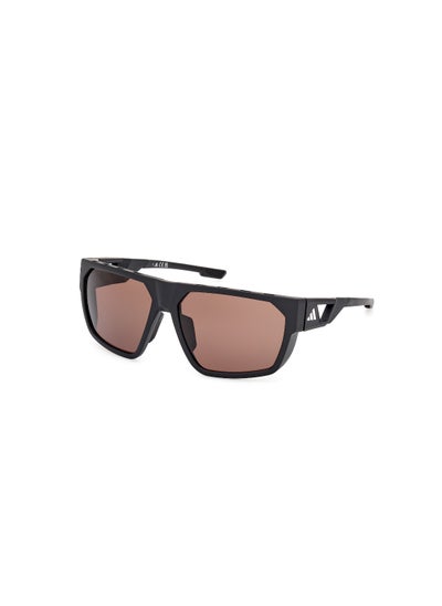 اشتري Men's Oval Shape  Sunglasses SP009702E61 Lens Size: 61 Millimeter - Matte Black في الامارات