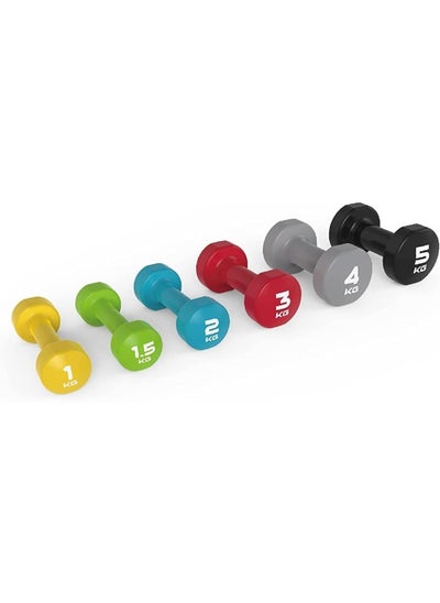 Buy Livepro LP8076S Colourful Studio Dumbbell Set in UAE